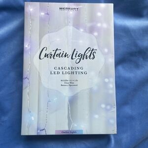 Curtain Lights Cascading LED Lighting Ombre 96 Clear LEDS Battery Operated